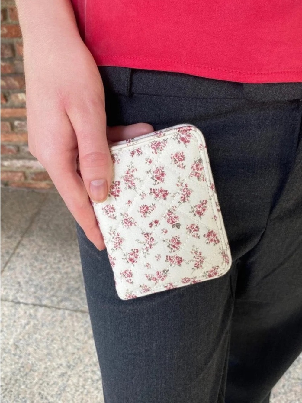 Brandy melville floral card case